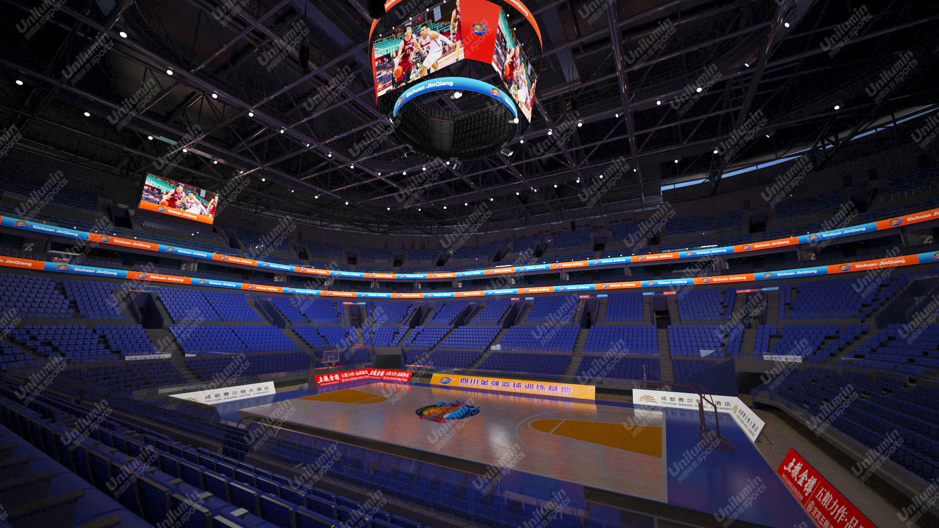 四川首个nba级别专业篮球馆将启用,洲明体育再掀"鲸"涛骇浪